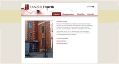 Desktop Screenshot of kanzleifrank.de